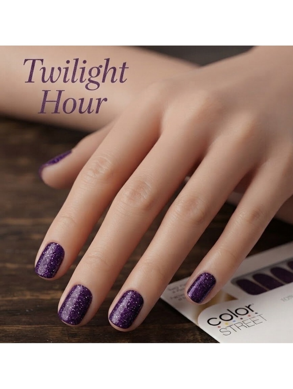 Color Street 100% Real Nail Polish Strips – Twilight Hour
